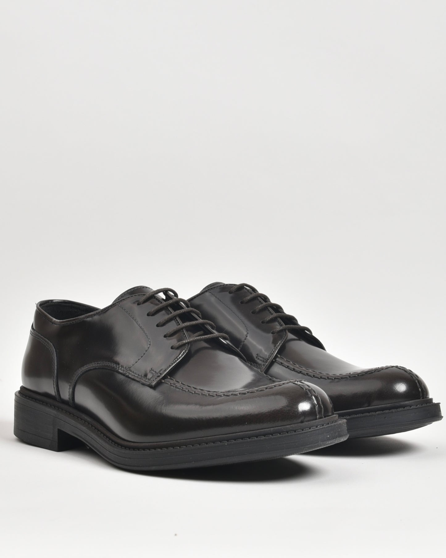 SHALAPI Italian shoes for men in shiny brown