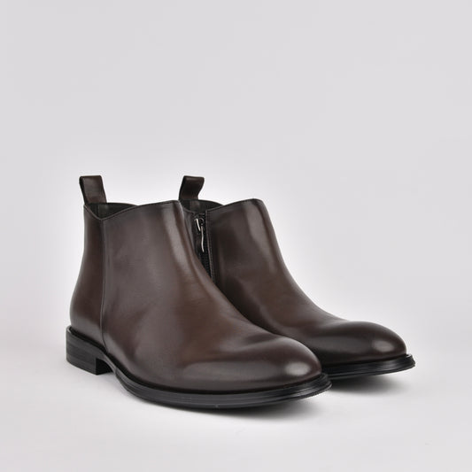 Shalapi genuine leather Boots for men in brown