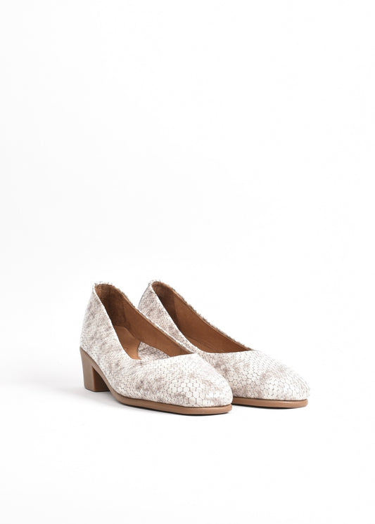 SHALAPI NAPOLI Turkish Medium Heel for women in Biege.