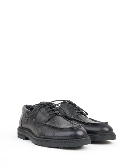 Shalapi shoes in grain leather for men in black