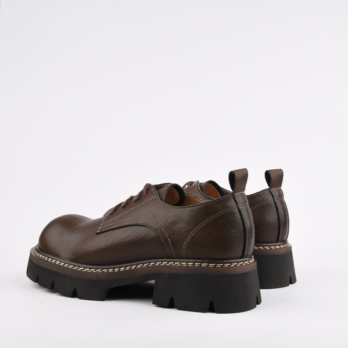 Shalapi lace up shoes for women in brown