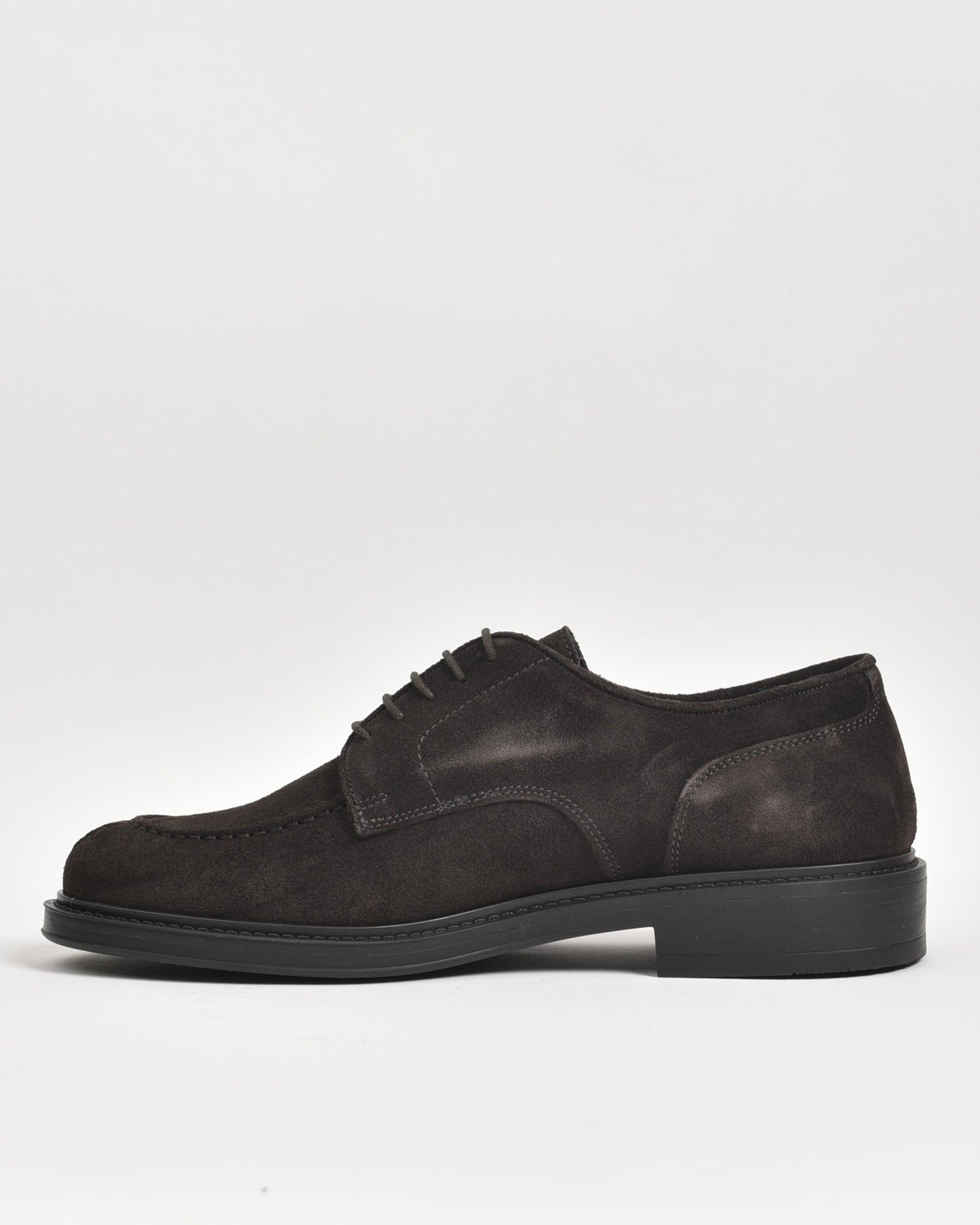 SHALAPI Italian shoes in suede leather for men in brown