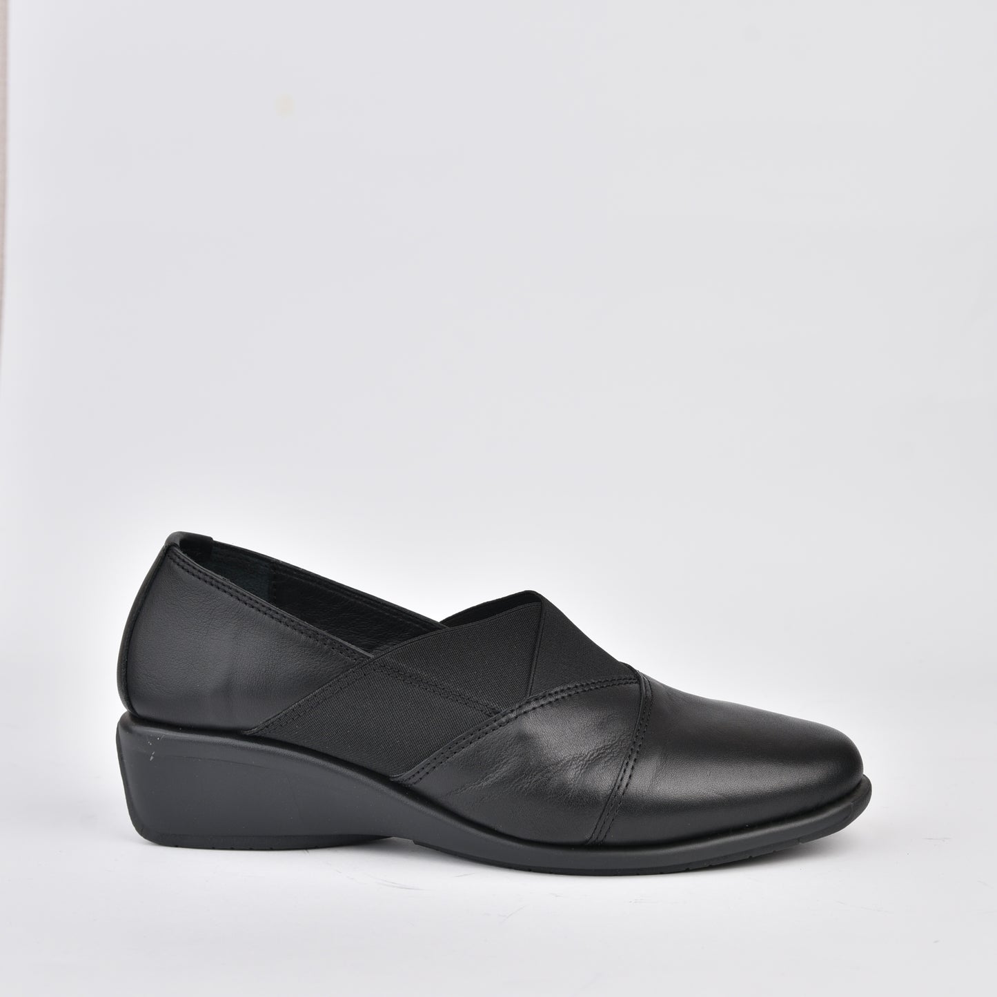 DFC Relax 100% Genuine Leather Greek Shoes in Black for Women