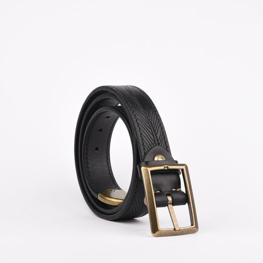 Genuine leather belts for men in Black