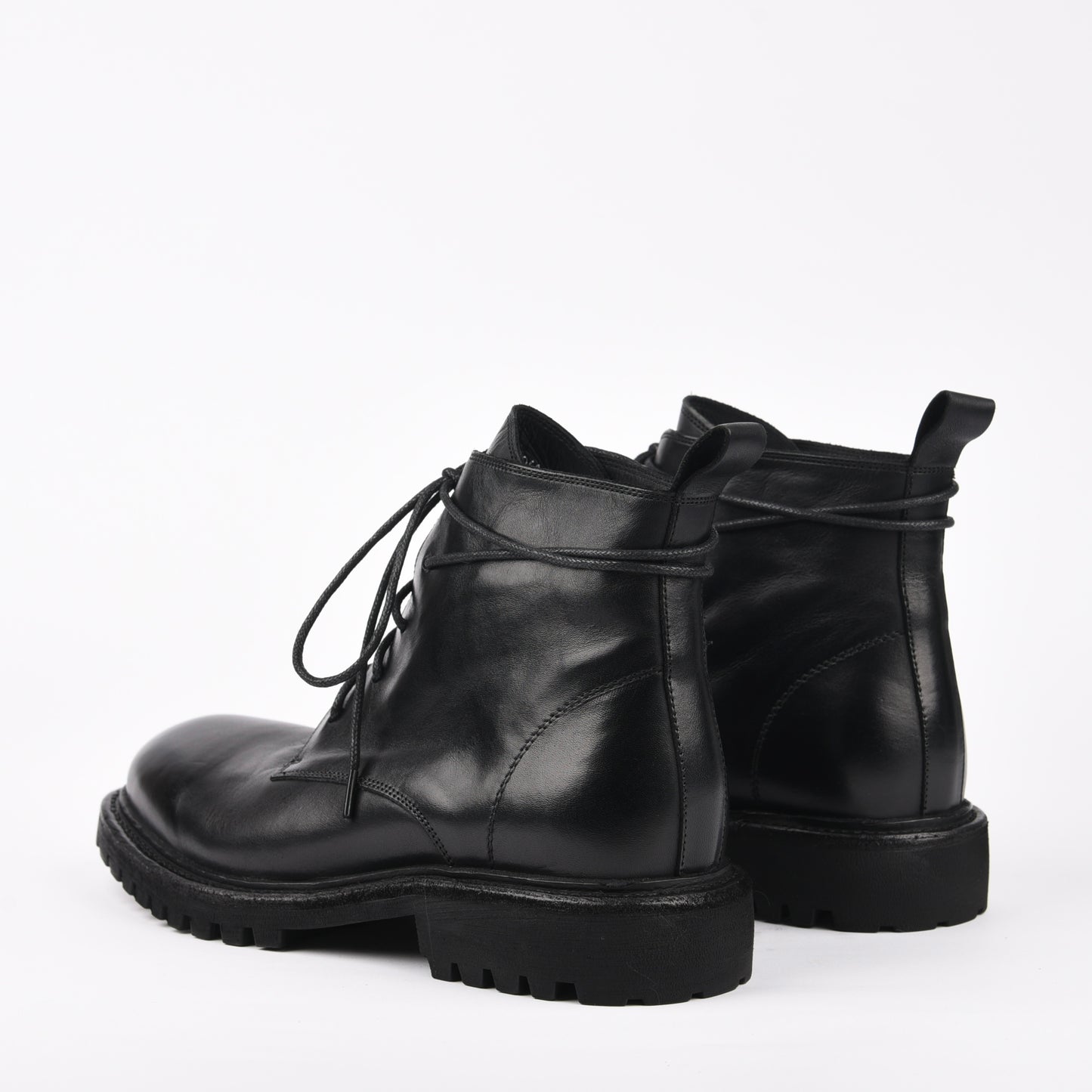 Shalapi Italian leather boots for women in black