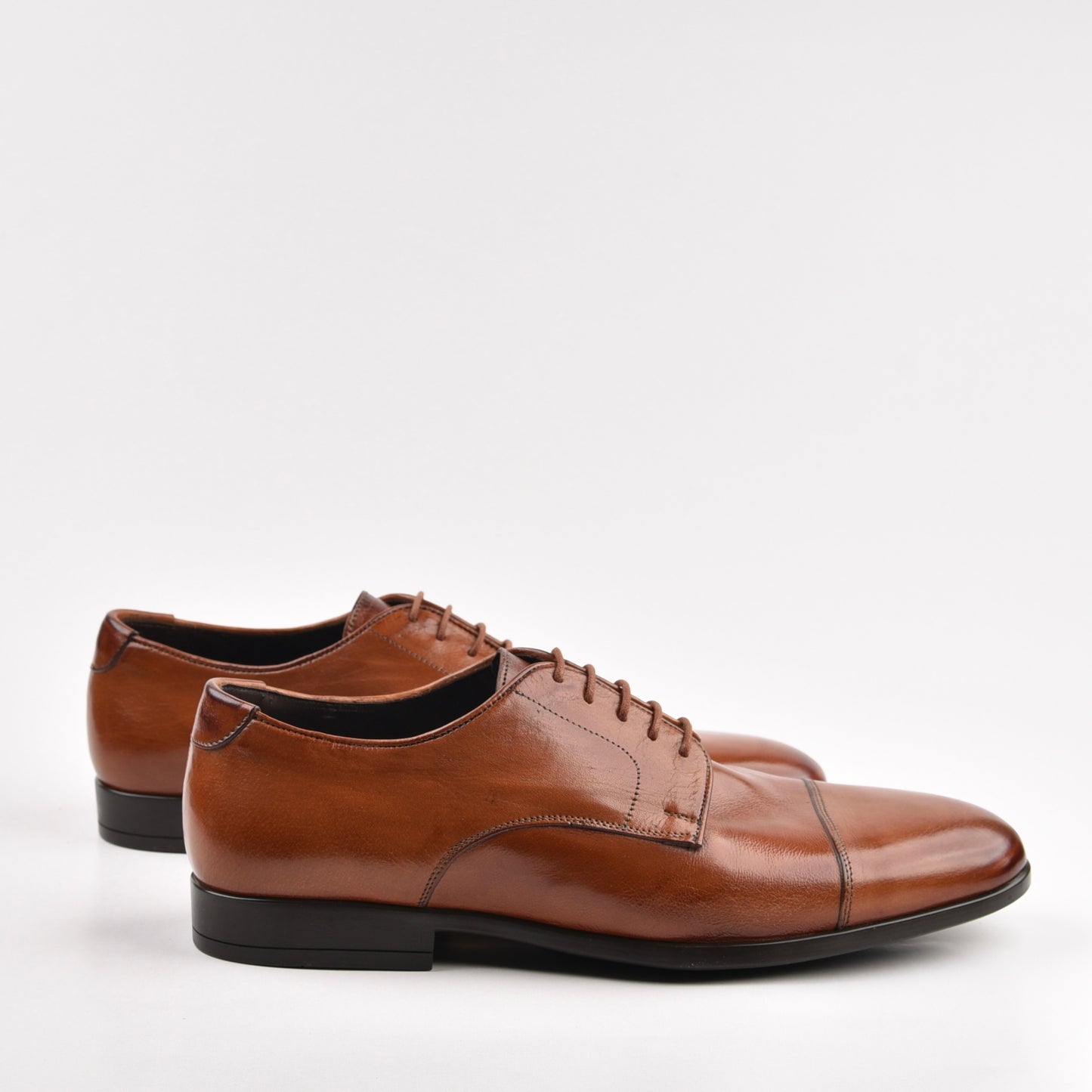 Shalapi Italian Lace up for men in Camel