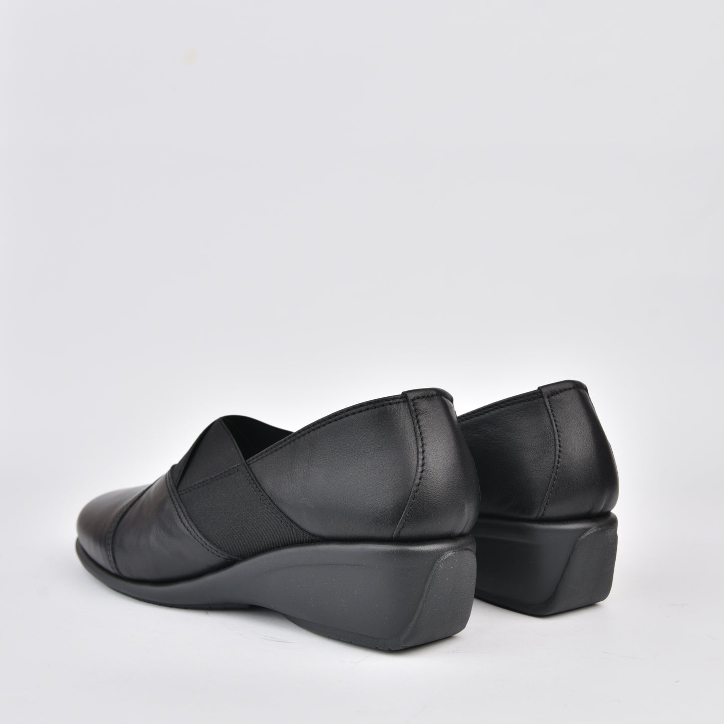 DFC Relax 100% Genuine Leather Greek Shoes in Black for Women