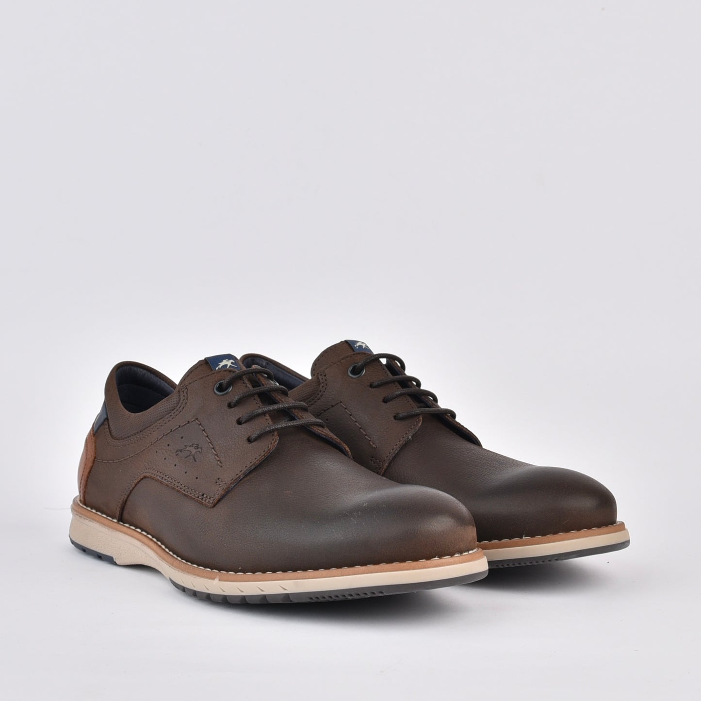 Fluchos Spanish lace up shoes for men in brown