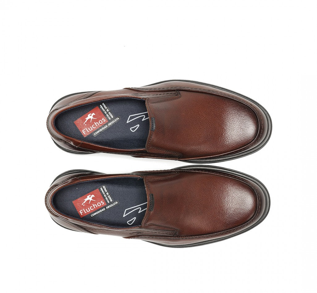 Fluchoes Spanish loafers for men in Camel