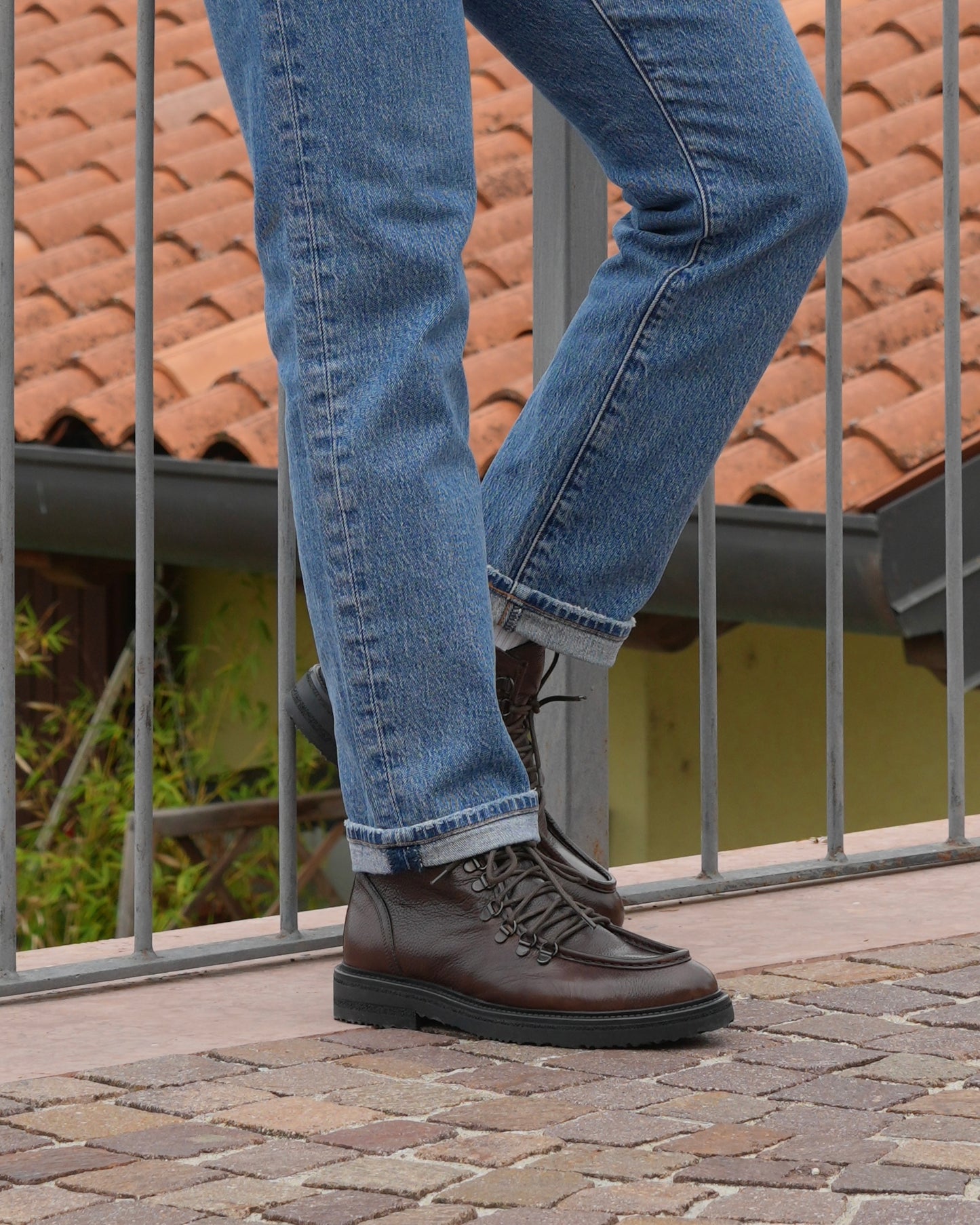 Shalapi boots in Grain leather for men in Brown