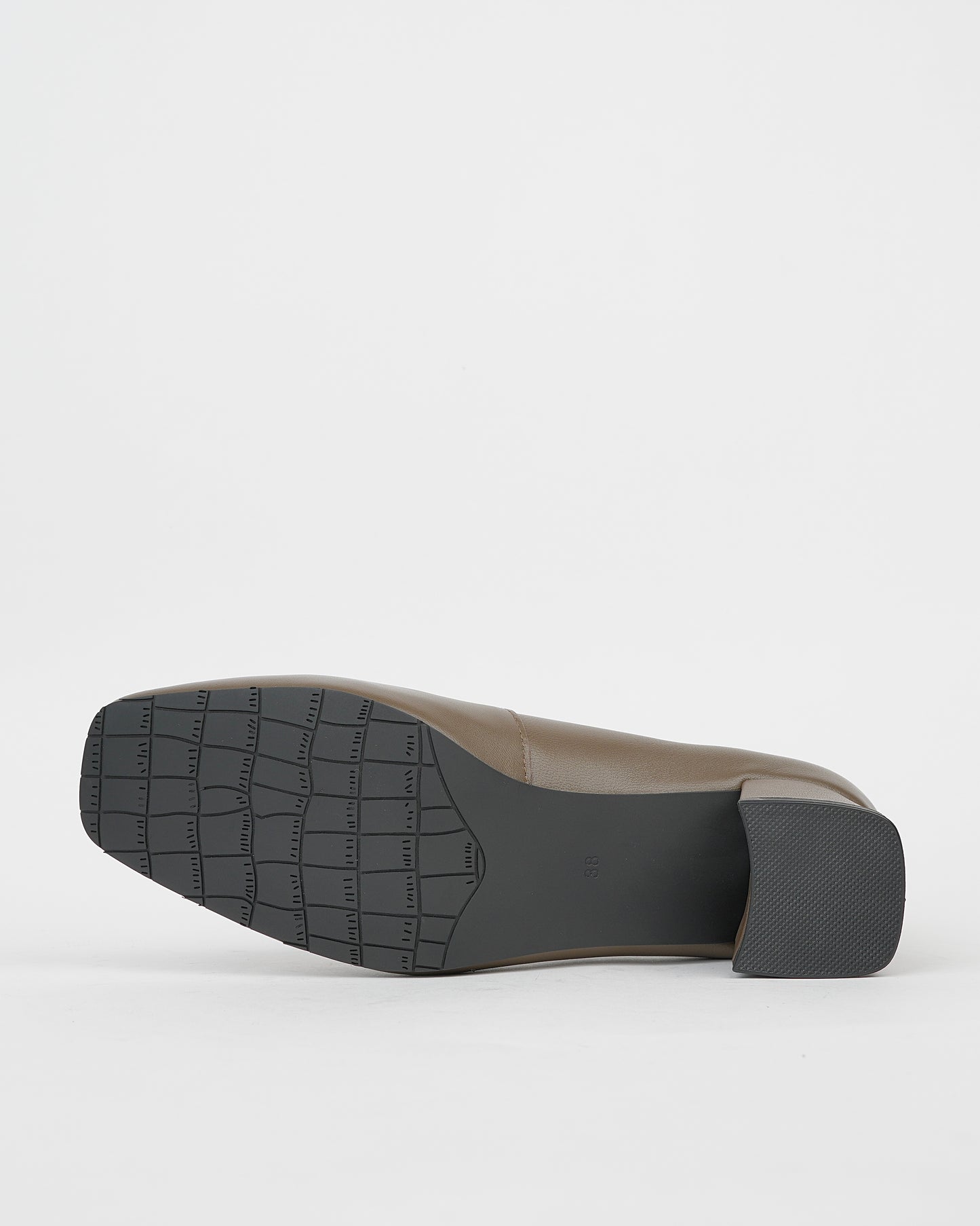 Shalapi shoes guanine leather for women in kaki