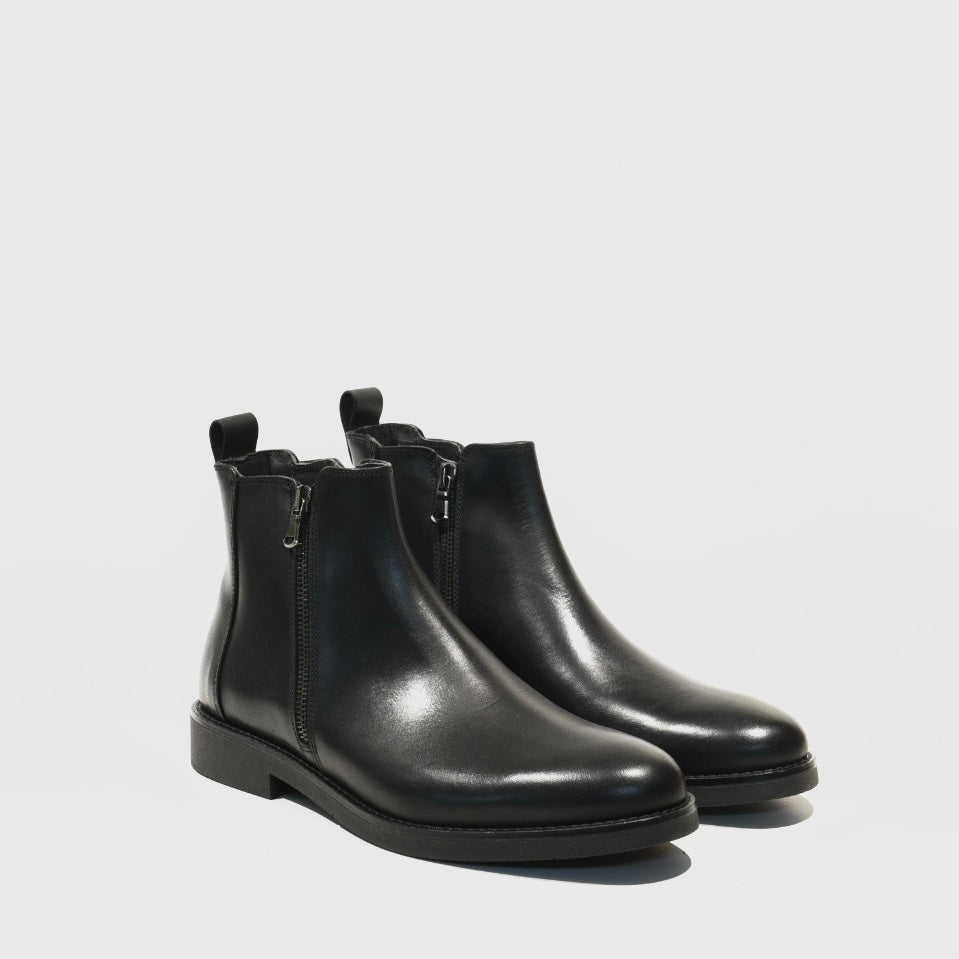 Shalapi Italian boots for men in black