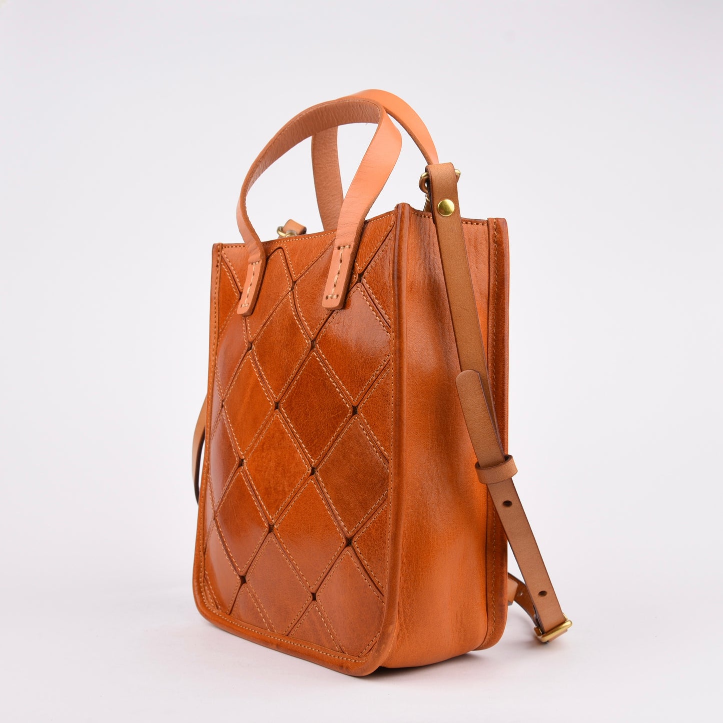 Shalapi Guinean leather handBags for women in Camel