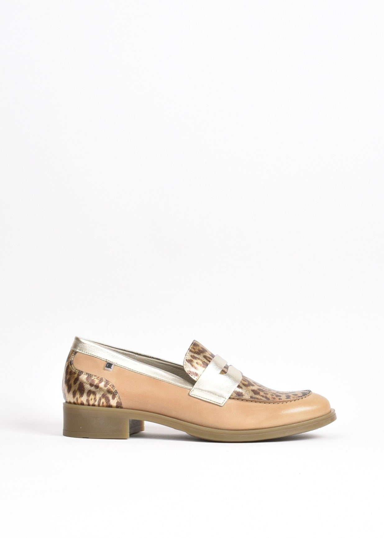Dorking Fluchos Classic Comfortable Medium heel Sandal for women in Tiger-gold