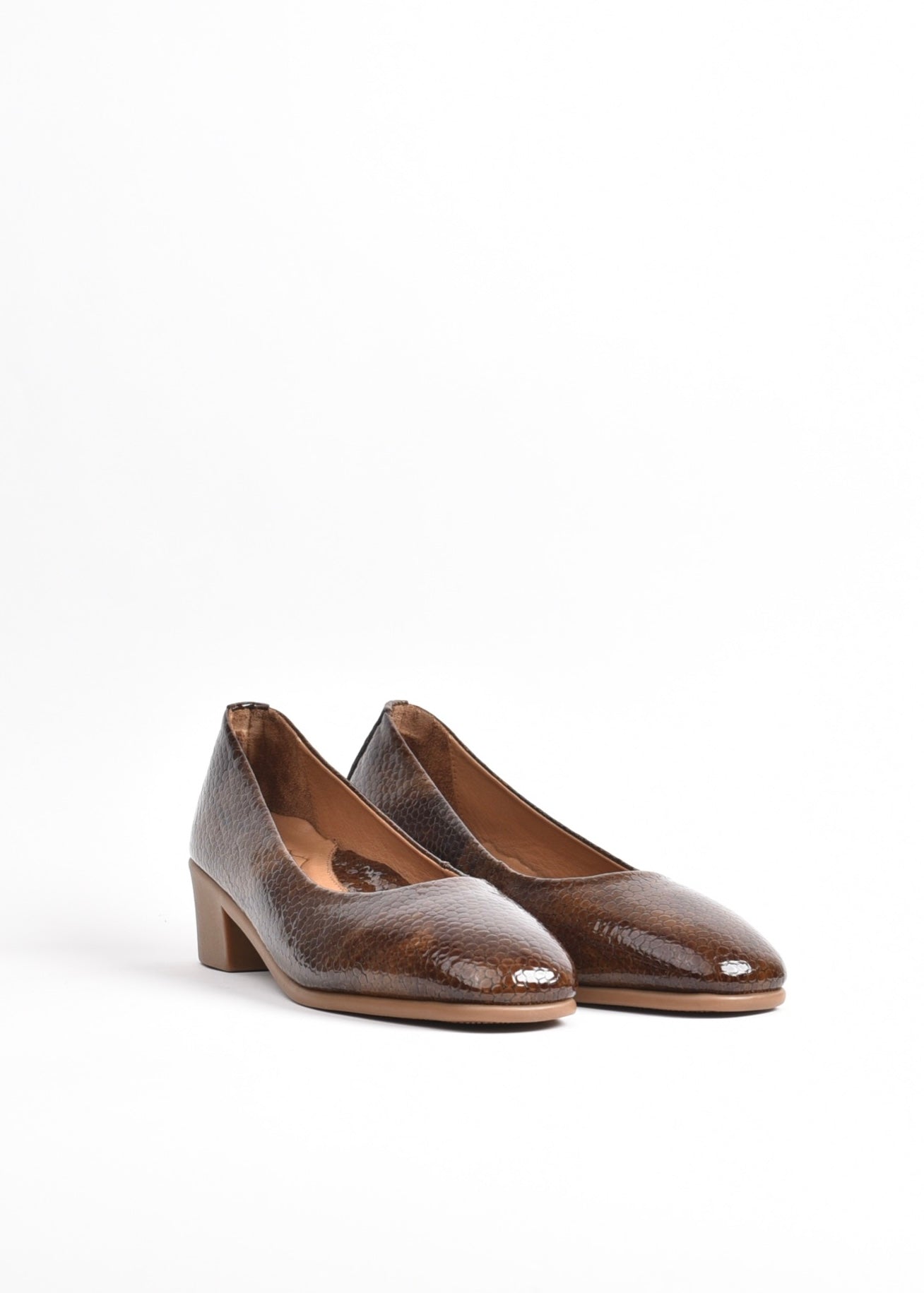 SHALAPI NAPOLI Turkish Medium Heel for women in brown