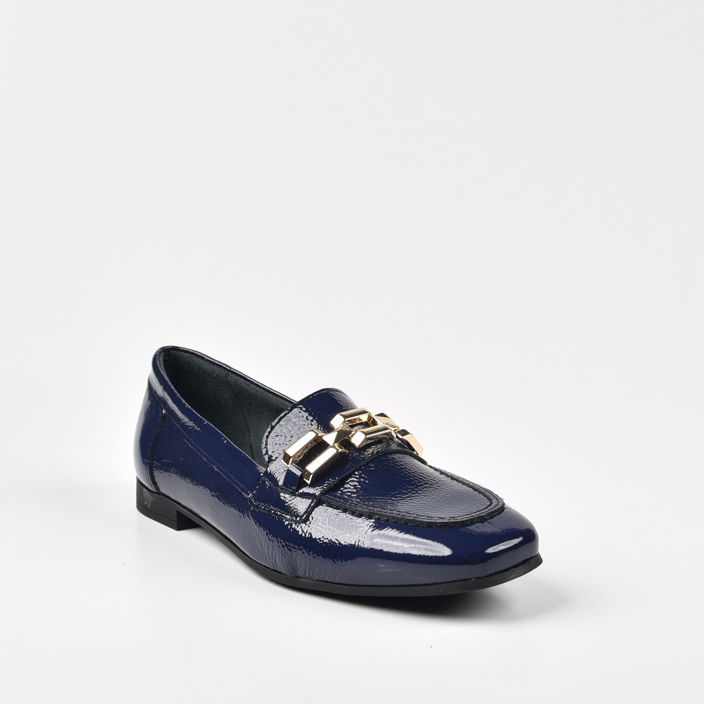 Pitillos Spanish Classic loafers for Women in Navy Blue.