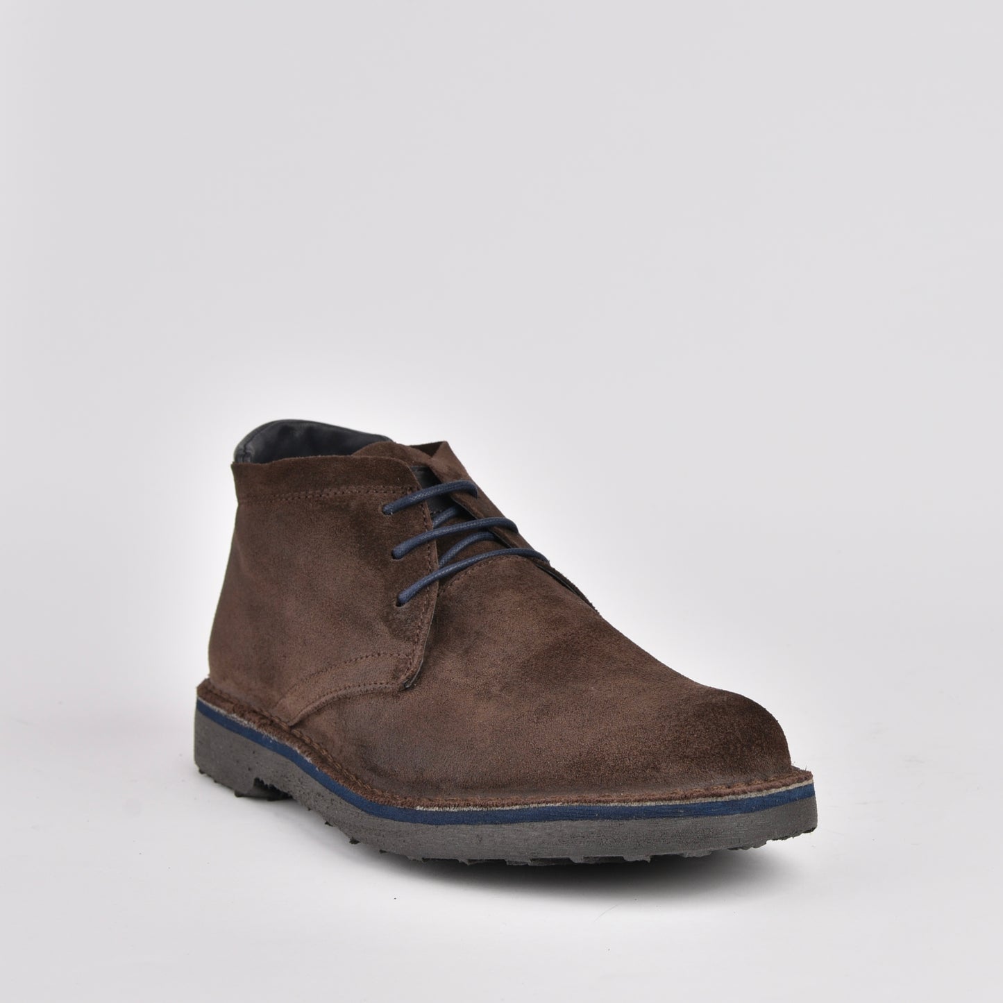 Kebo genuine leather Boots for men in suede brown