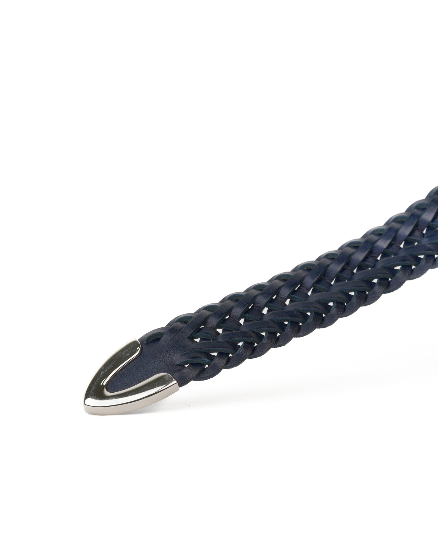 Shalapi Genuine leather belts for men in navy blue