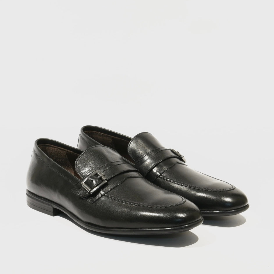 Shalapi Italian Leather Dress Shoes for Men in Black
