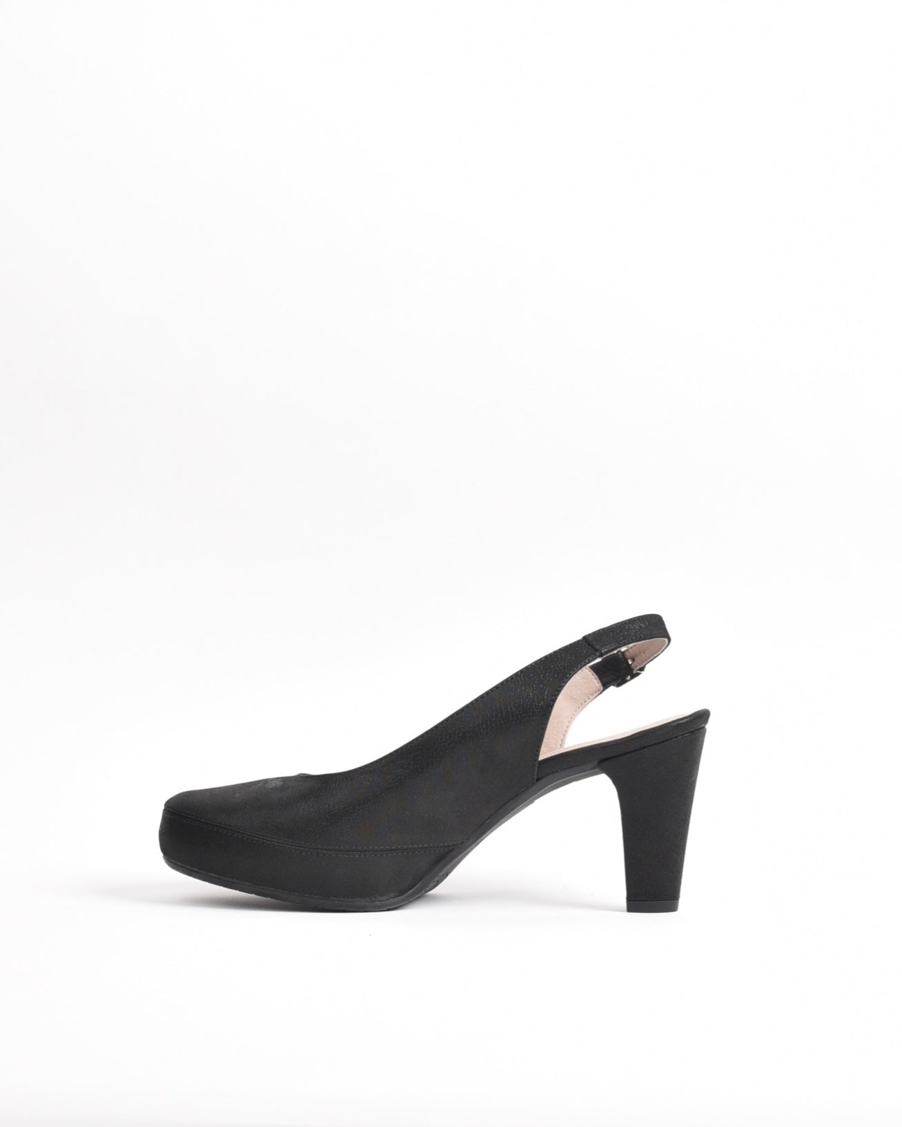 Dorking Fluchos Classic Comfortable Medium heel Sandal for women in Black