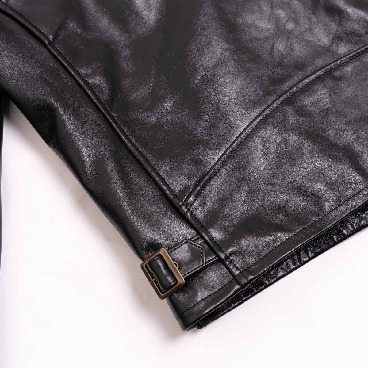 Shalapi italian leather Jacket for men  made in Napoli in black