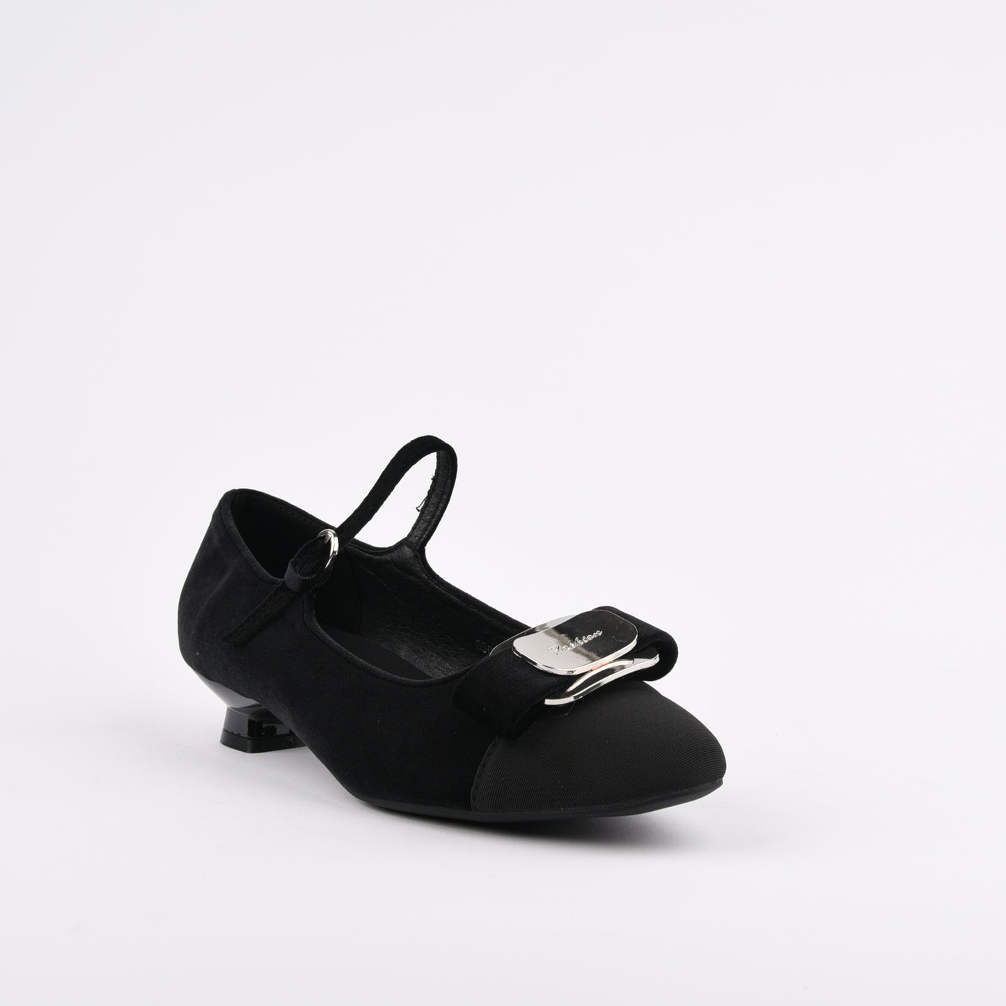 Shalapi low heel shoes for women in black