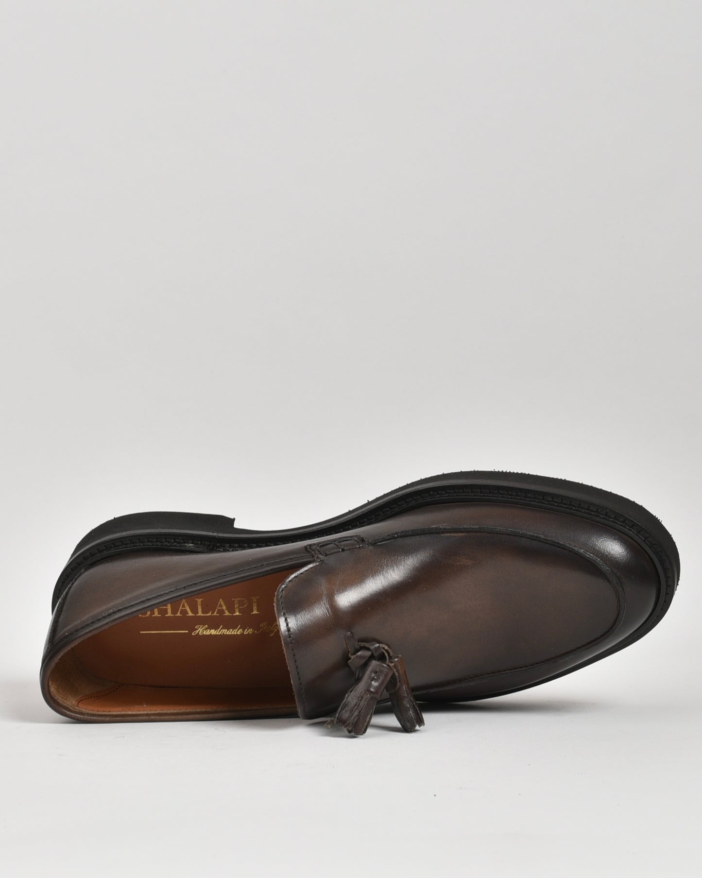 SHALAPI Italian loafers for men in brown