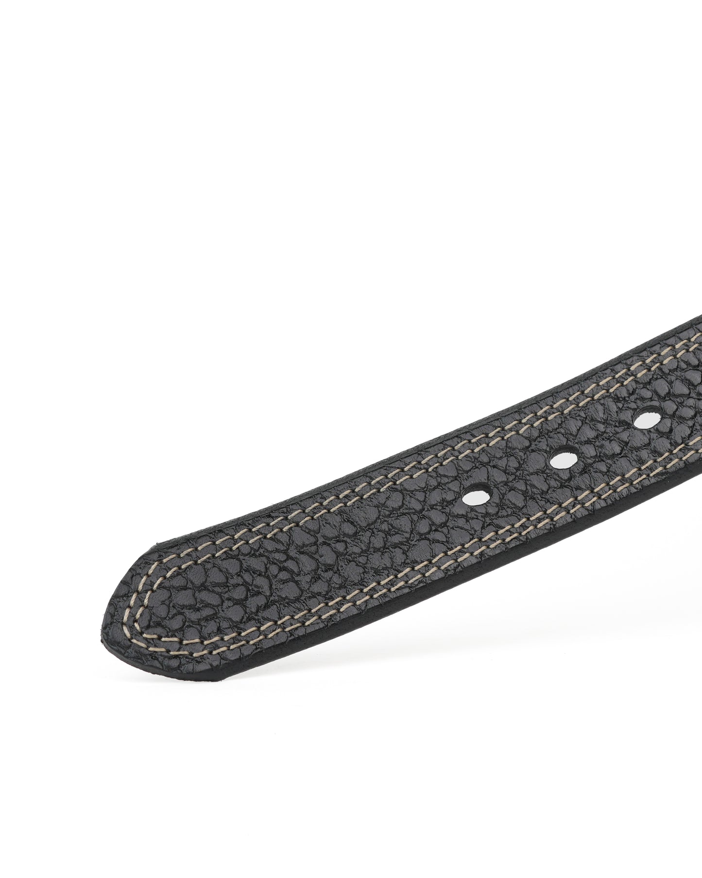 Shalapi Genuine leather belts for jeans for men in black