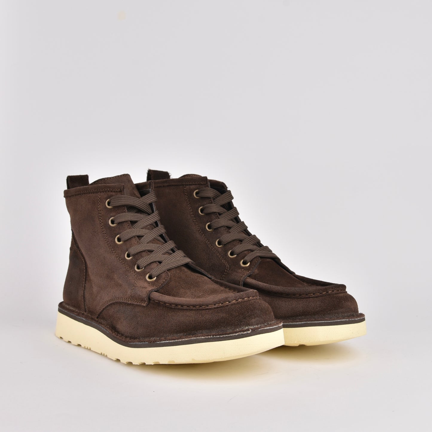 Kebo genuine leather Boots for men in suede brown