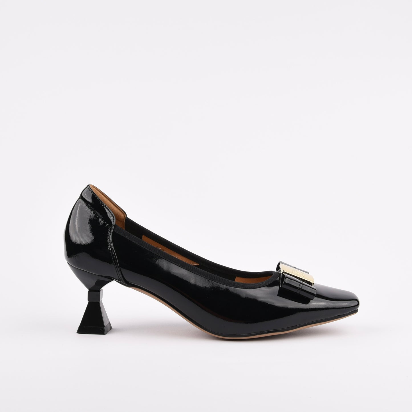 Shalapi classic heel shoes for women in black