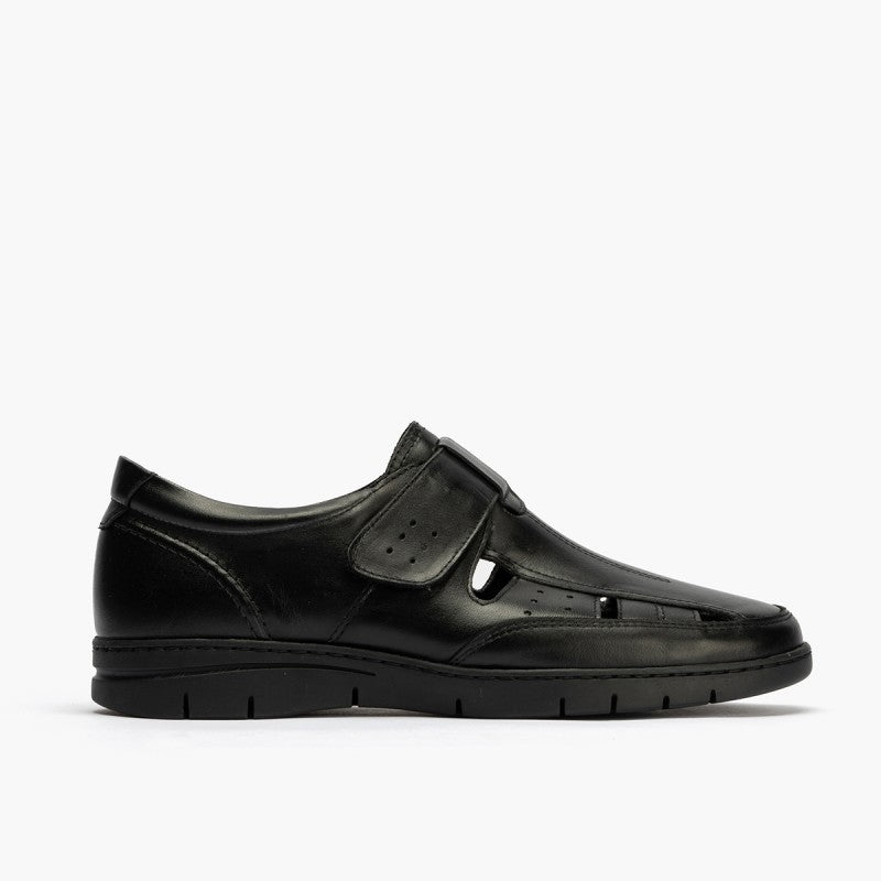 Pitillos Spanish sandals for men in black