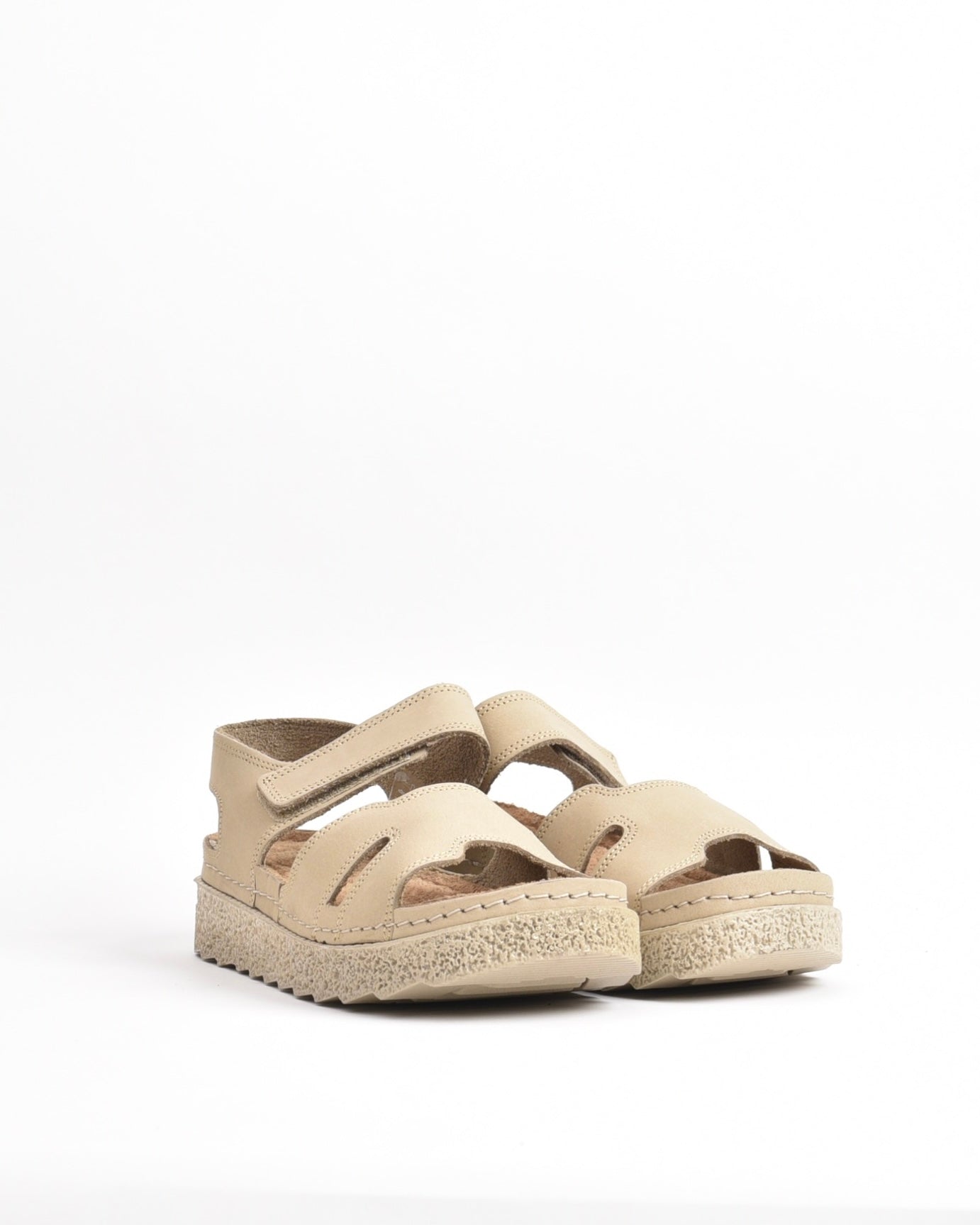 SHALAPI NAPOLI genuine leather Sandal for women in Beige.