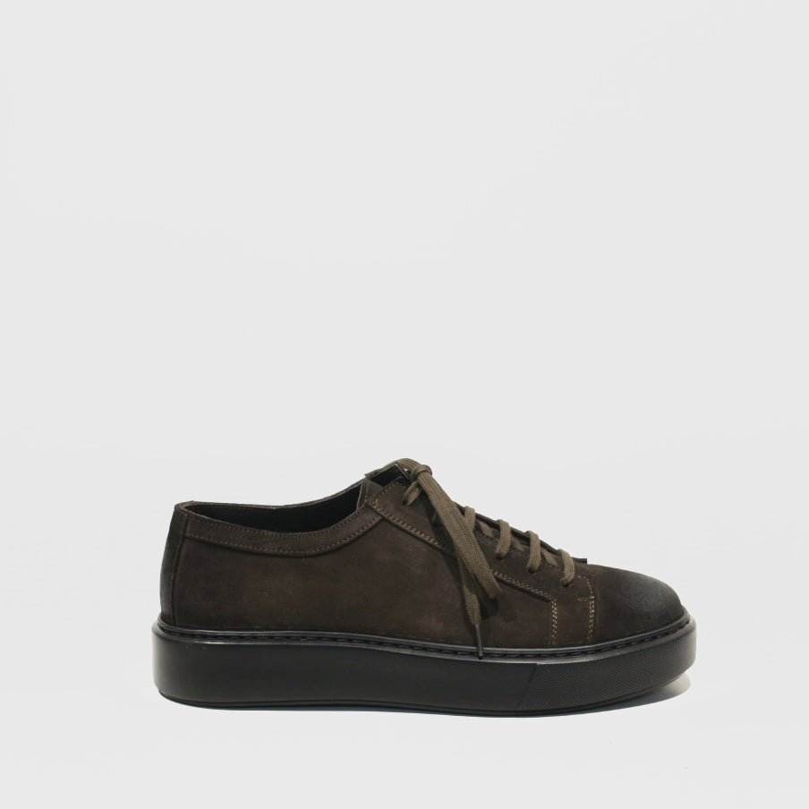 Shalapi Italian sneakers, for men in suede brown