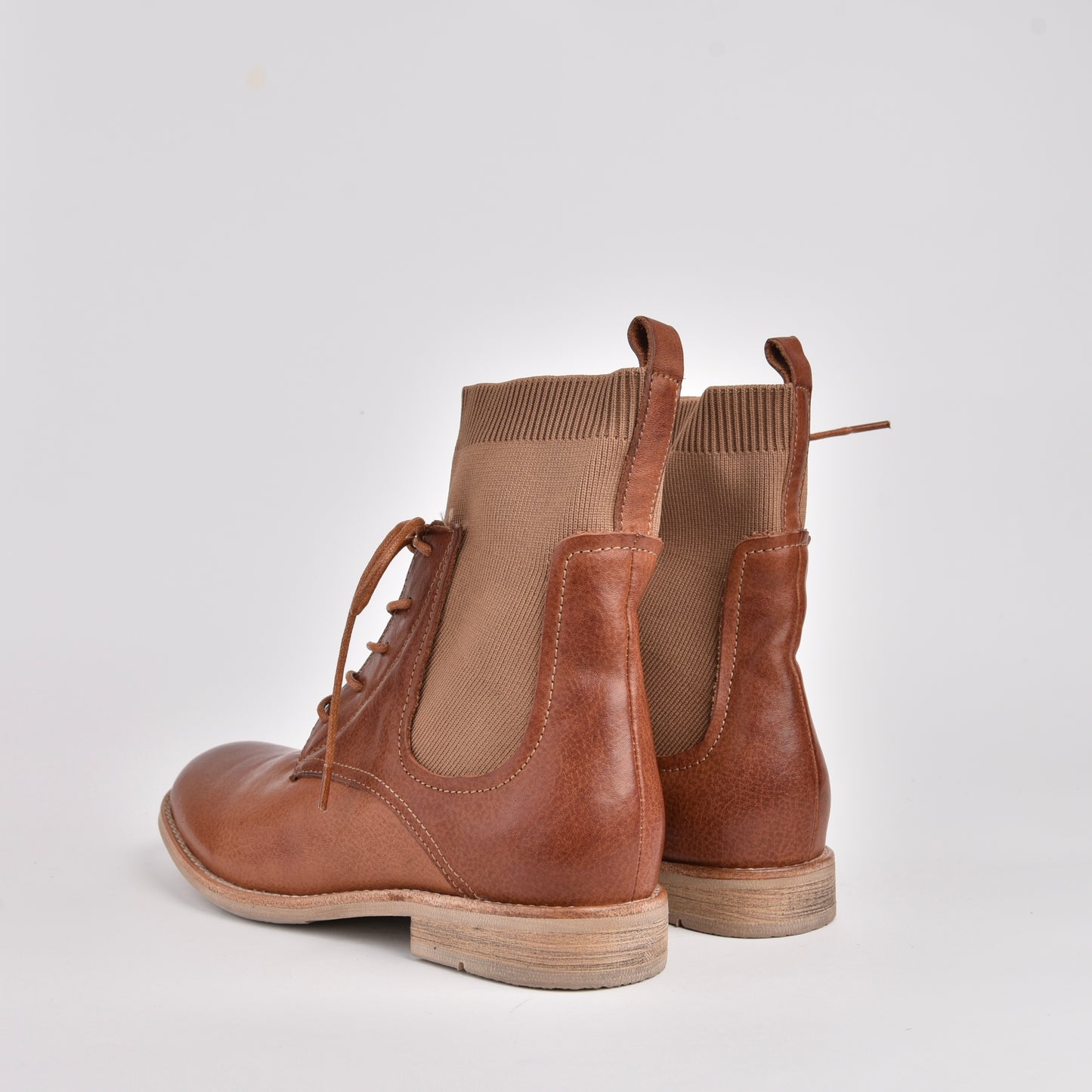 Shalapi genuine leather boots for women in Camel