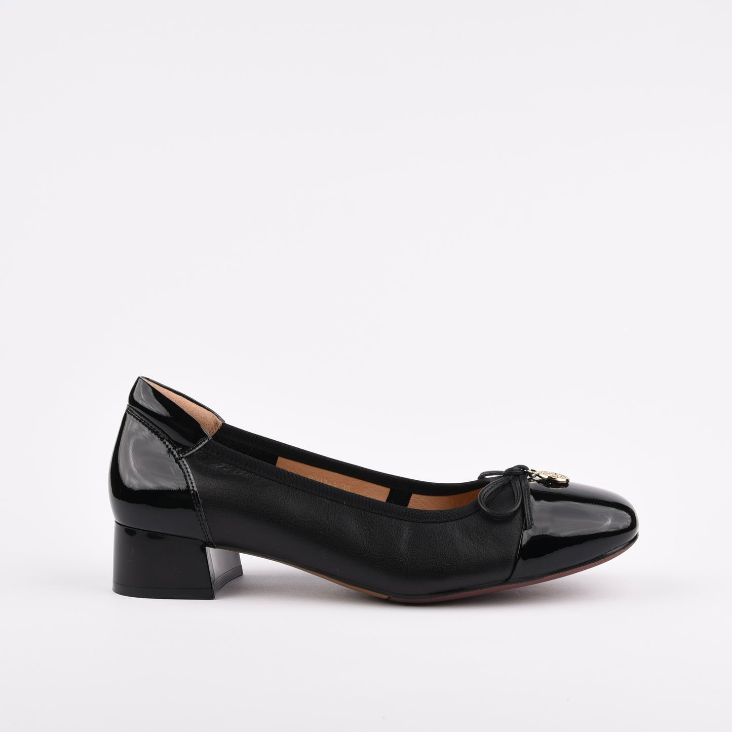 Shalapi low heel shoes for women in black