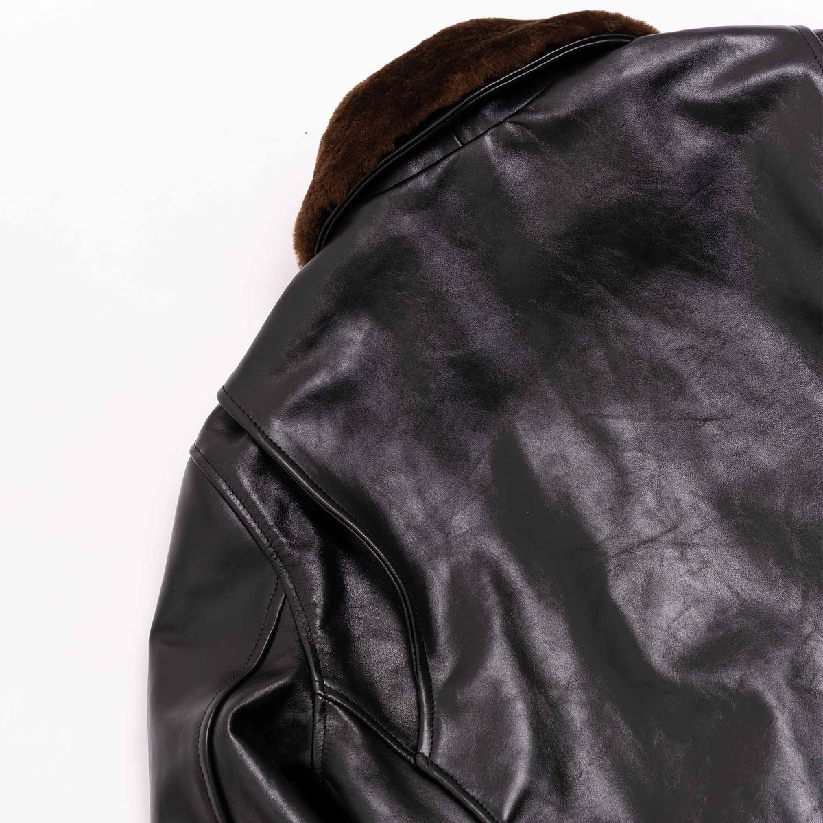 Shalapi italian leather Jacket for men  made in Napoli in black