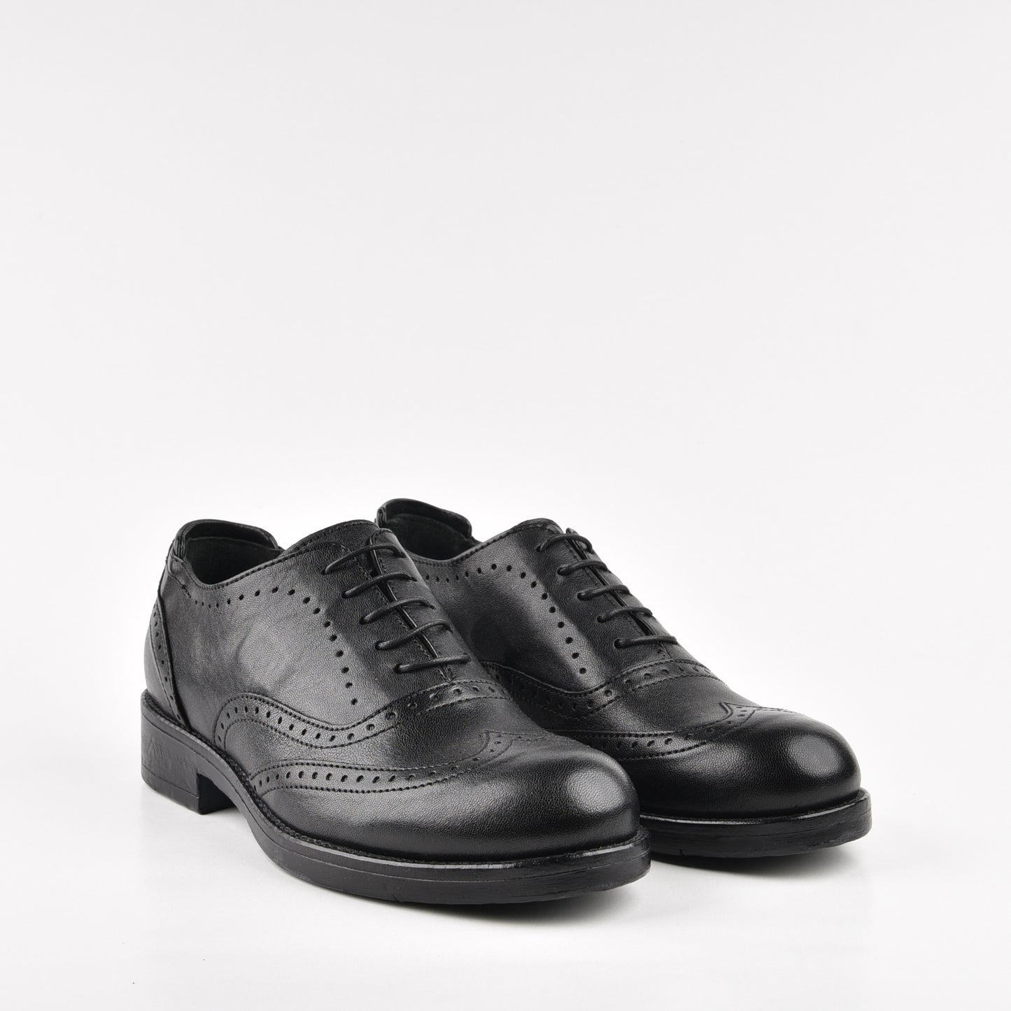 Kebo Italian 100% Genuine Leather oxford Shoes for women in Black