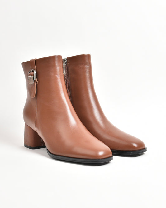 Shalapi mid ankle boots for women in camel
