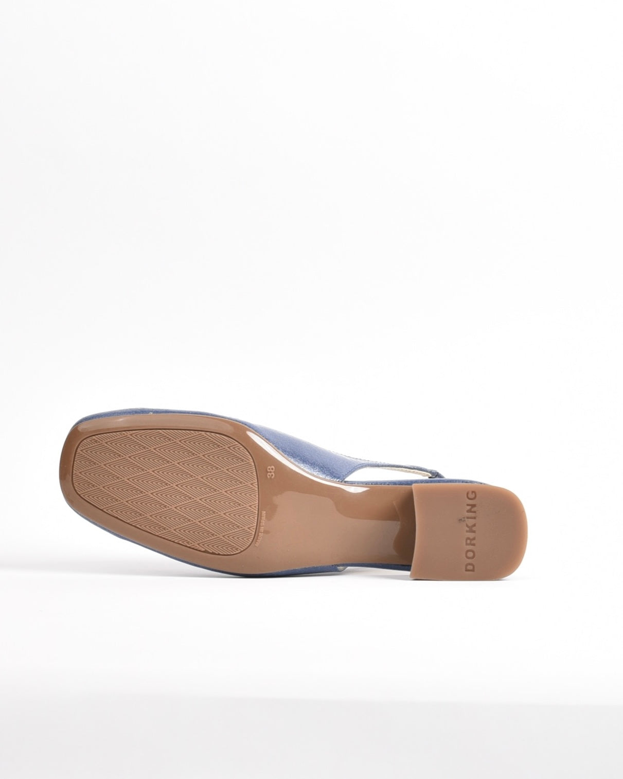 Dorking Fluchos Classic Comfortable Medium heel Sandal for women in Black. Sky-blue.