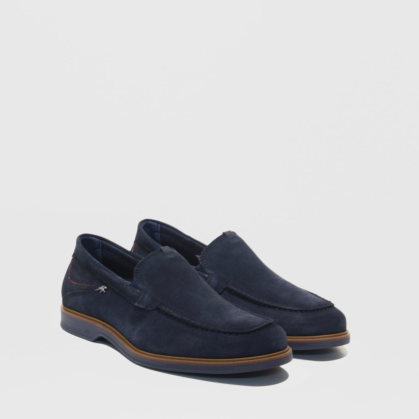 Fluchos Spanish loafers for men in suede blue