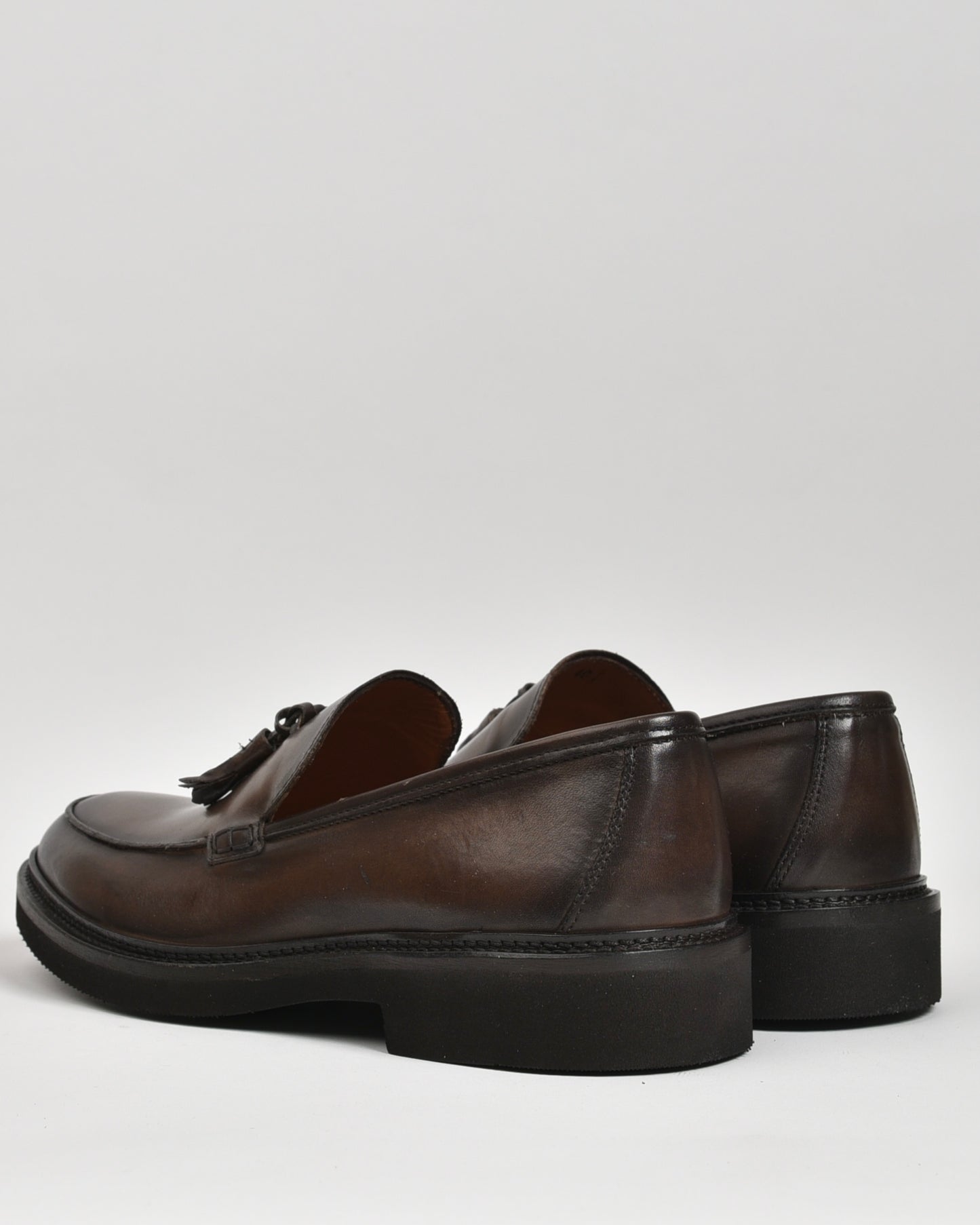 SHALAPI Italian loafers for men in brown