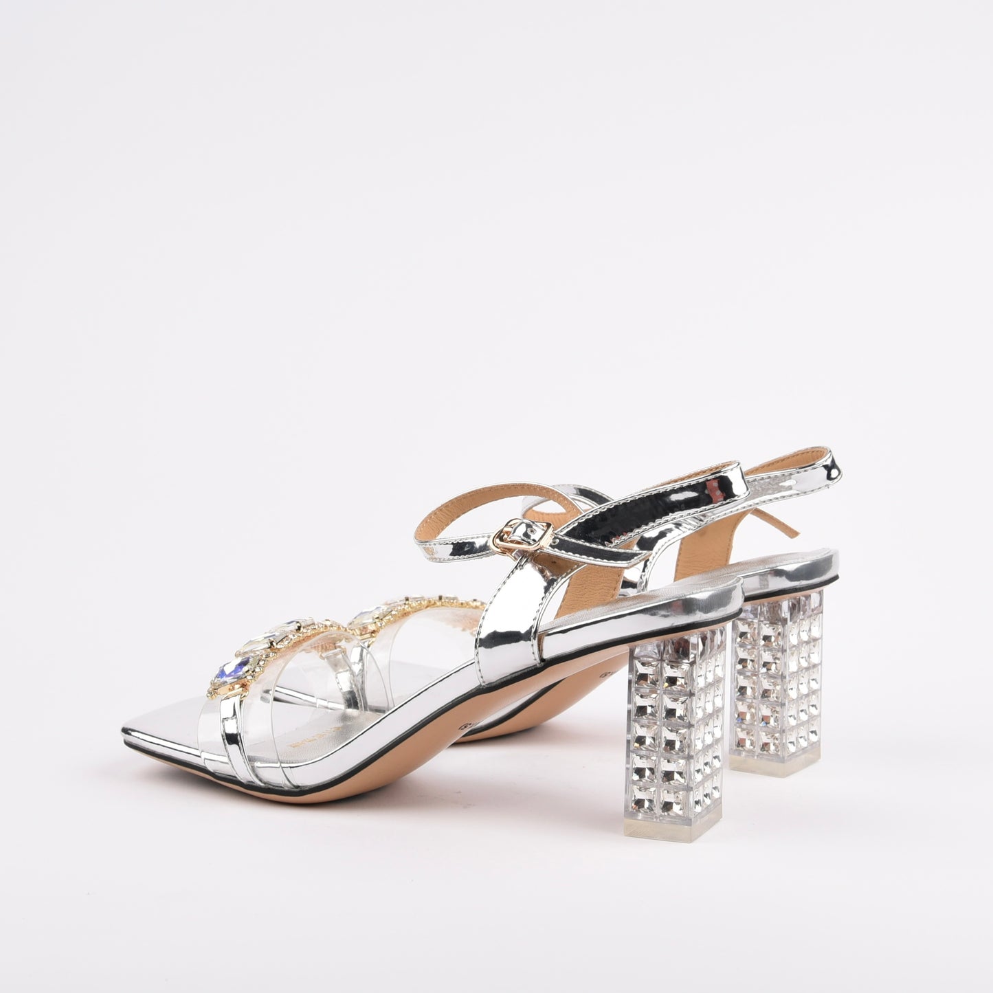 Shalapi medium Heel sandals for women in silver