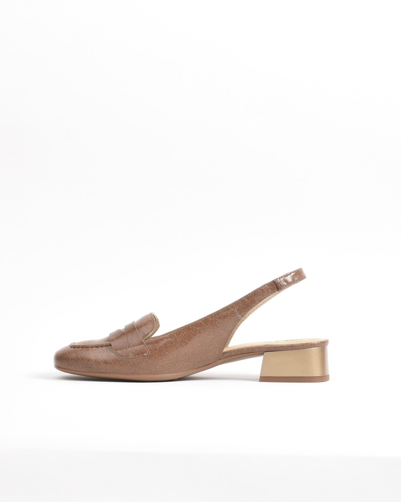 Dorking Fluchos Classic Comfortable Medium heel Sandal for women in Camel.