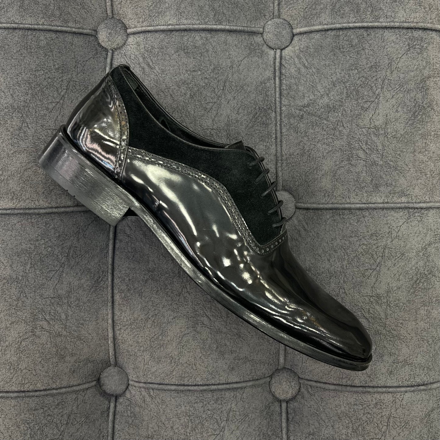 Aronay Turkish classic shoes for men in shiny black