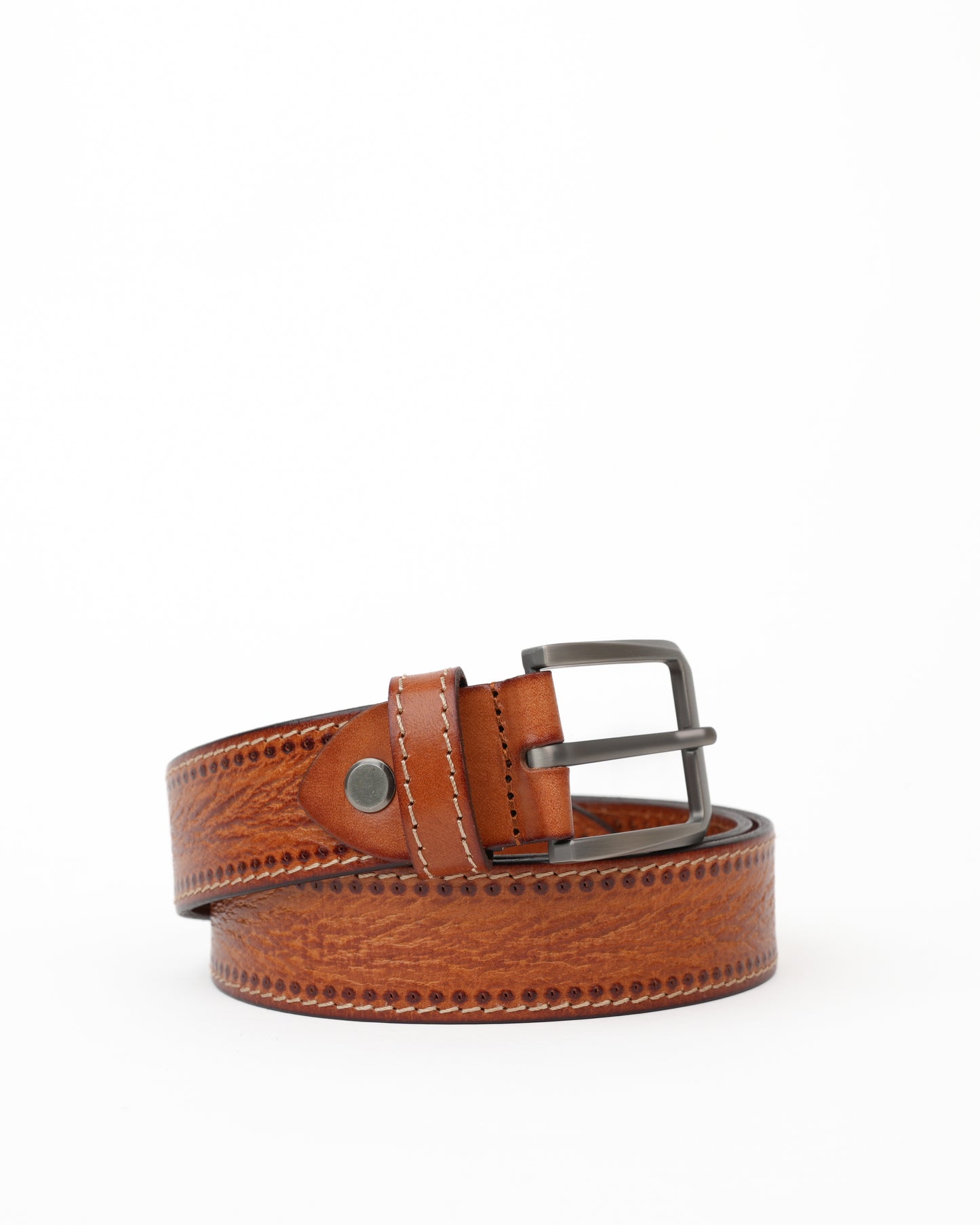 Shalapi Genuine leather belts for men in Camel