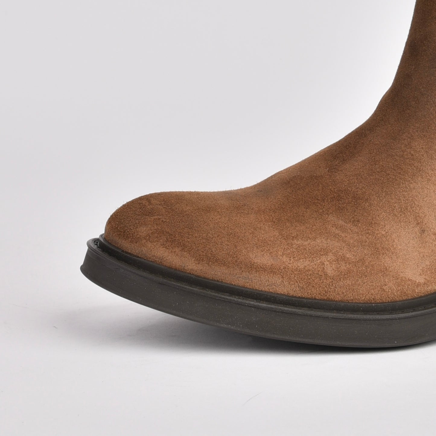 Kebo genuine leather Chelsea Boots for men in suede Camel