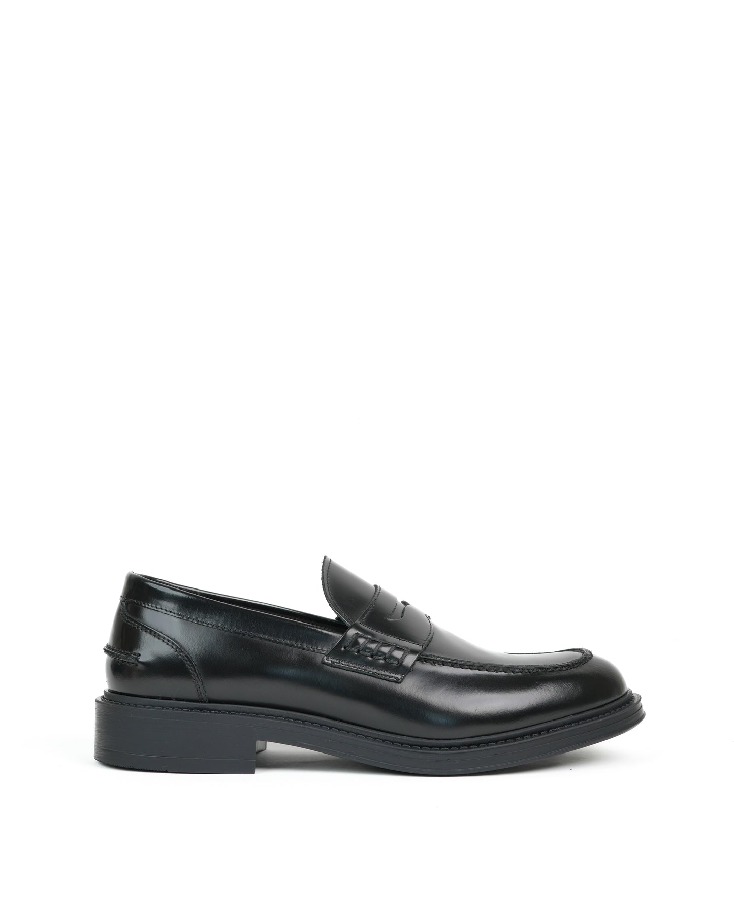SHALAPI Italian loafers for men in black