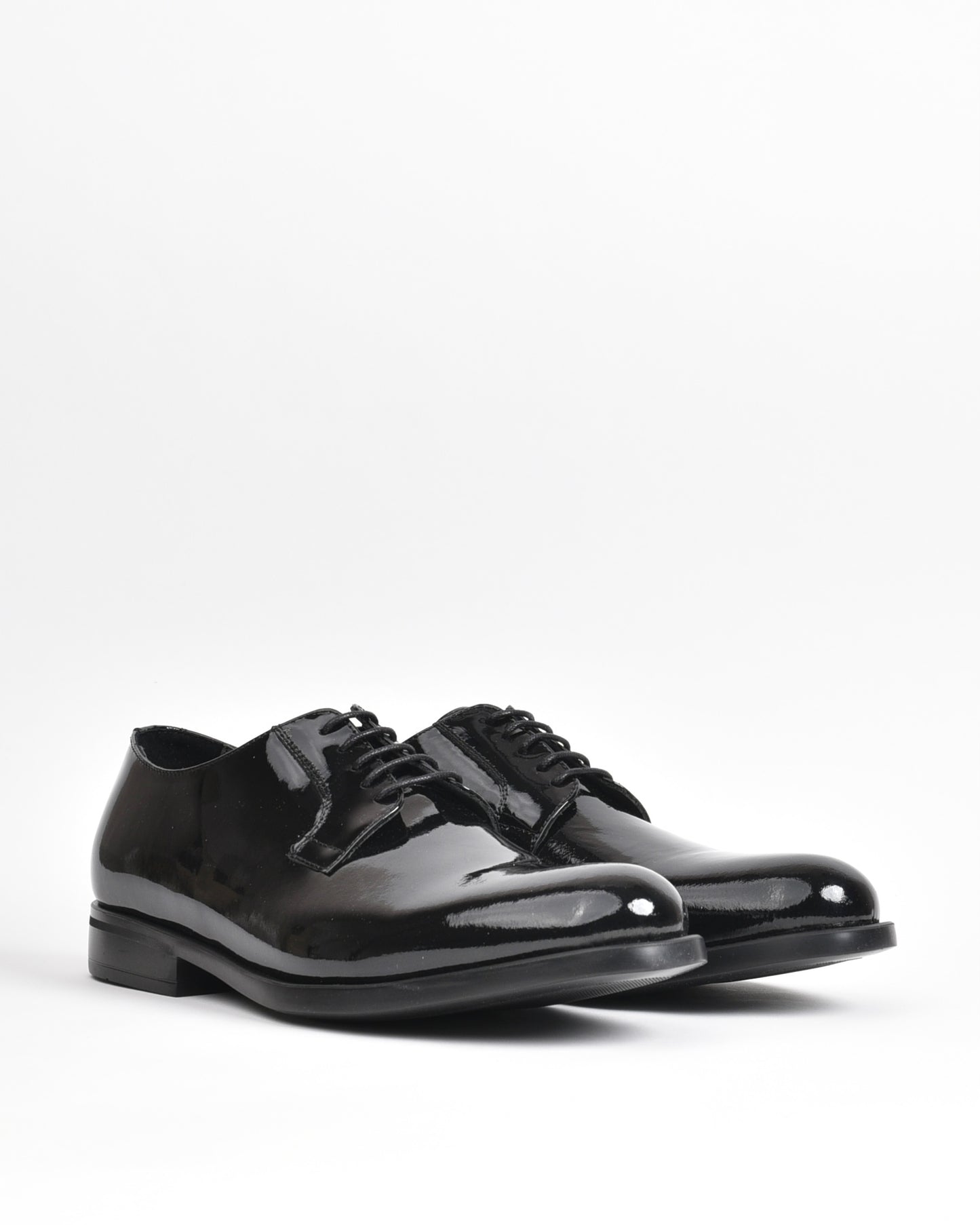 SHALAPI NAPOLI italian groom derpy shoes for men in shiny black