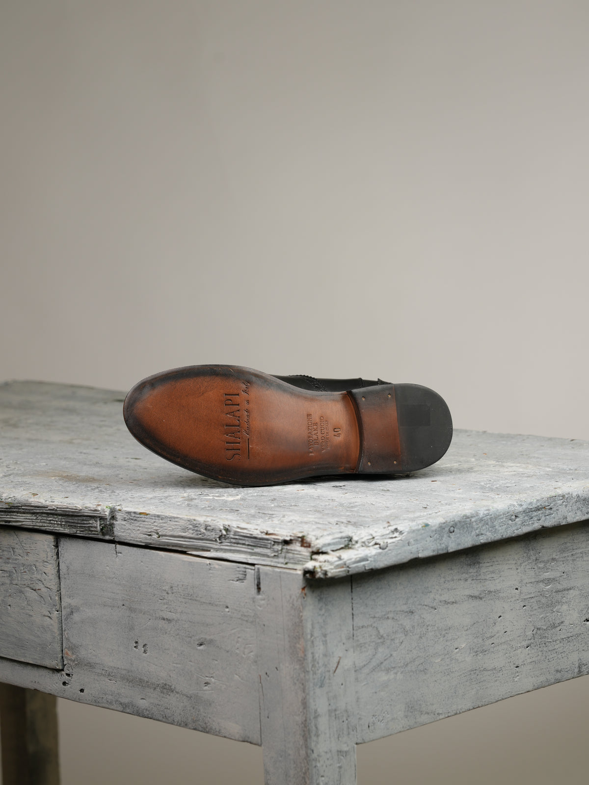 Shalapi oxford boots for men in black