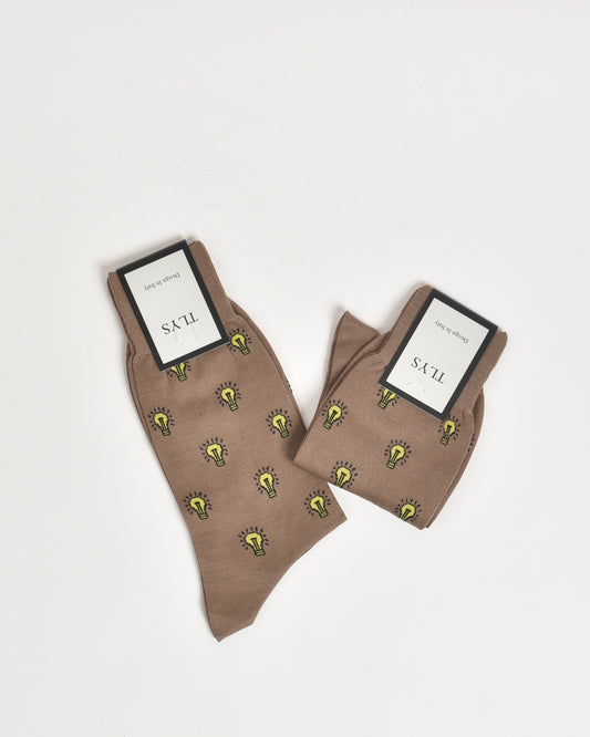 Beige Socks for men (1 Pair)